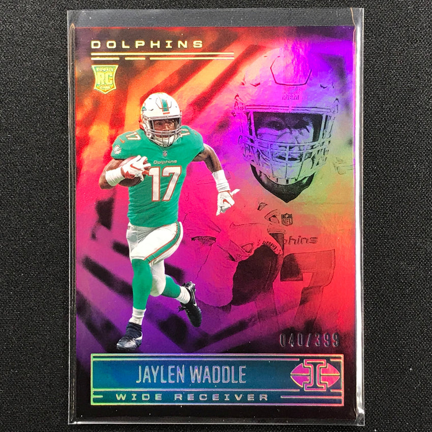 2021 Illusions Jaylen Waddle Rookie Trophy Collection Pink 40/399