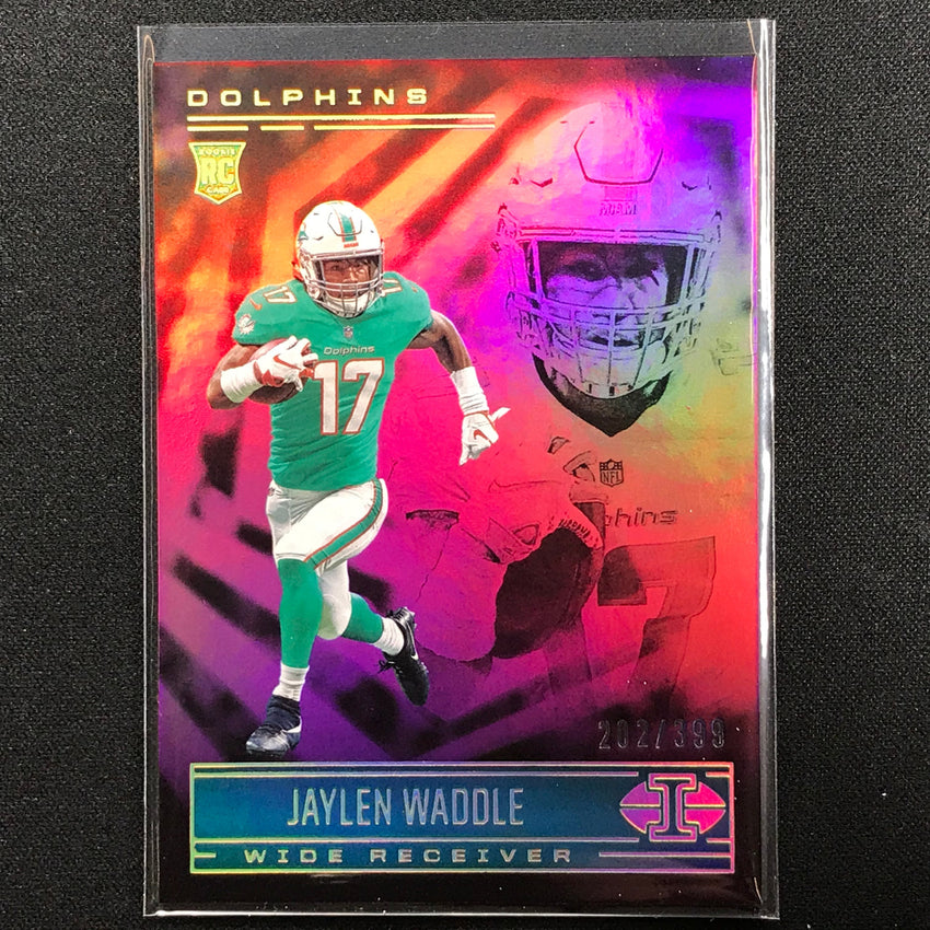 2021 Illusions Jaylen Waddle Rookie Trophy Collection Pink 202/399