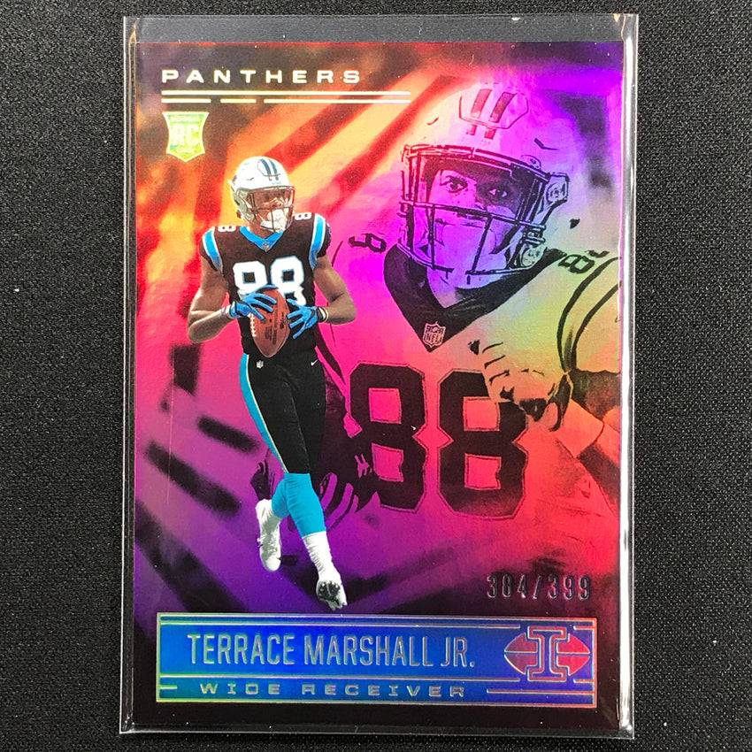2021 Illusions TERRACE MARSHALL JR. Rookie Trophy Collection Pink 384/399