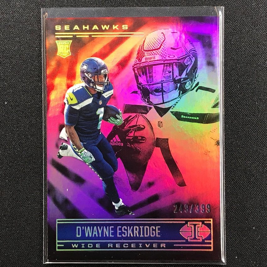 2021 Illusions Dwayne Eskridge Rookie Trophy Collection Pink 249/399