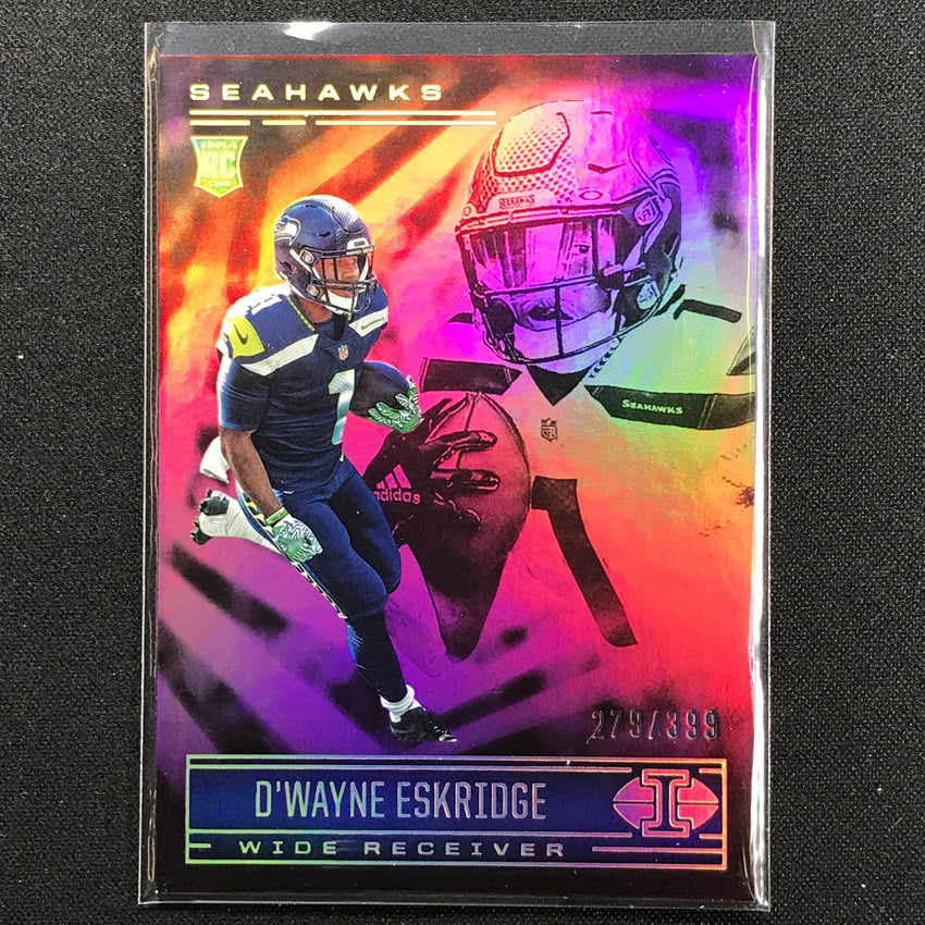 2021 Illusions Dwayne Eskridge Rookie Trophy Collection Pink 279/399