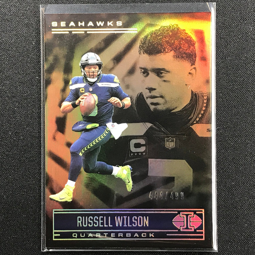 2021 Illusions Russell Wilson Trophy Collection Bronze /499