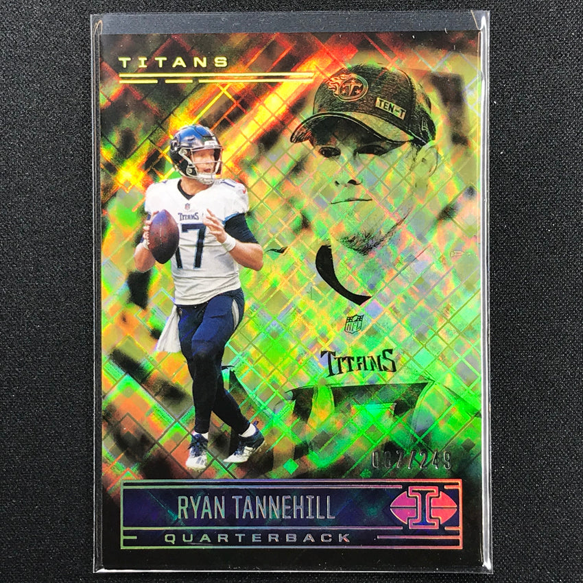 2021 Illusions Ryan Tannehill Trophy Collection Yellow Diamond /249