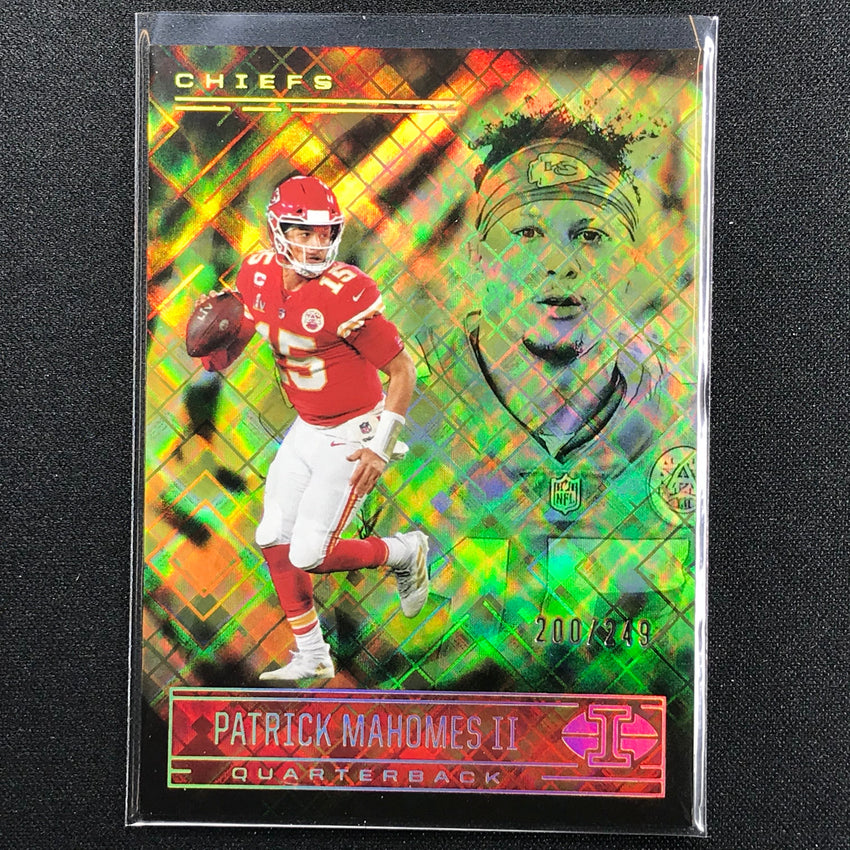 2021 Illusions Patrick Mahomes Ii Trophy Collection Yellow Diamond 200/249