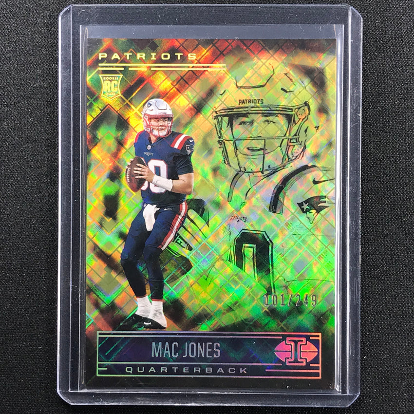 2021 Illusions MAC JONES Rookie Trophy Collection Yellow Diamond 101/249
