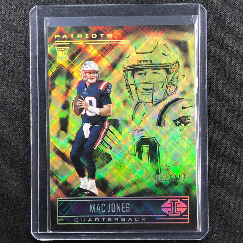 2021 Illusions MAC JONES Rookie Trophy Collection Yellow Diamond 52/24