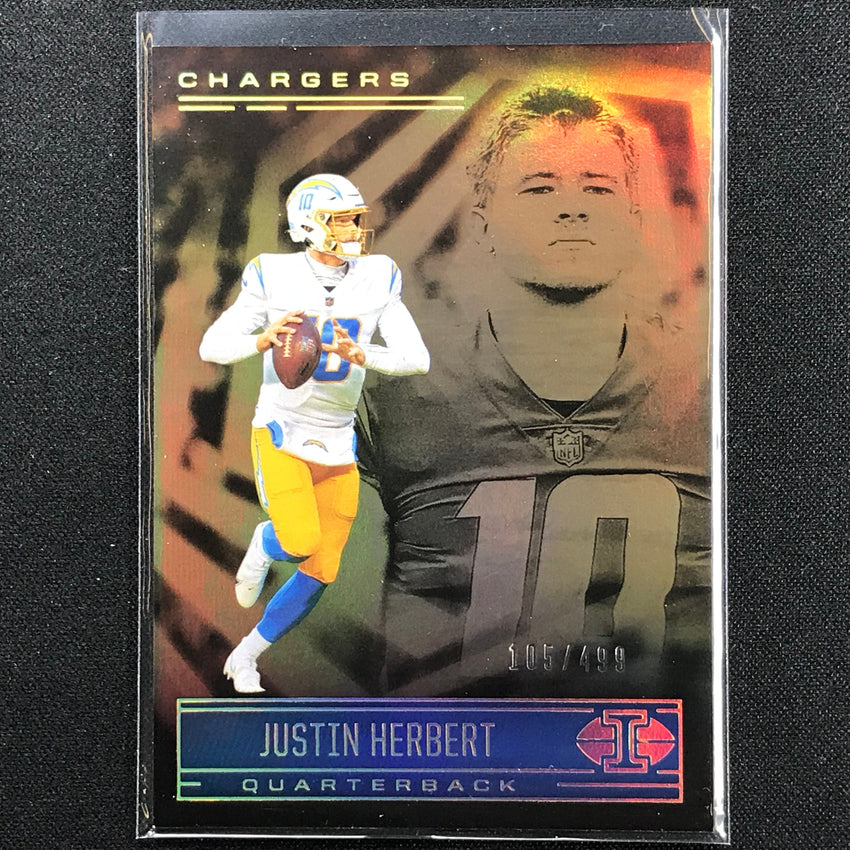 2021 Illusions Justin Herbert Trophy Collection Bronze 105/499