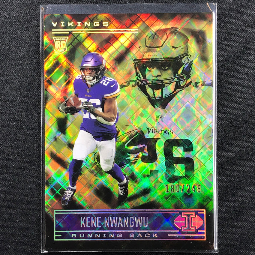 2021 Illusions KENE NWANGWU Rookie Trophy Collection Yellow Diamond 180/249