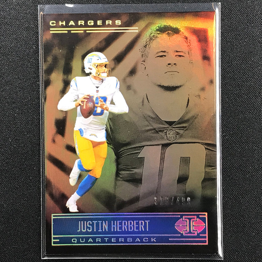 2021 Illusions Justin Herbert Trophy Collection Bronze 328/499