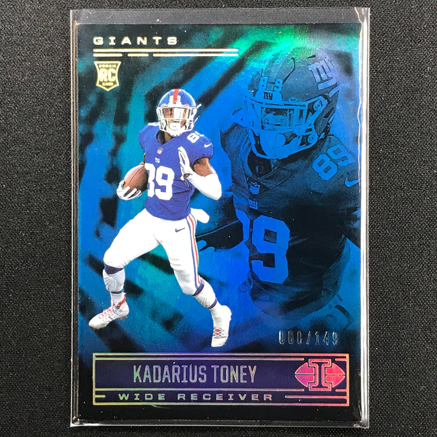 2021 Illusions Kadarius Toney Rookie Trophy Collection Light Blue 80/149