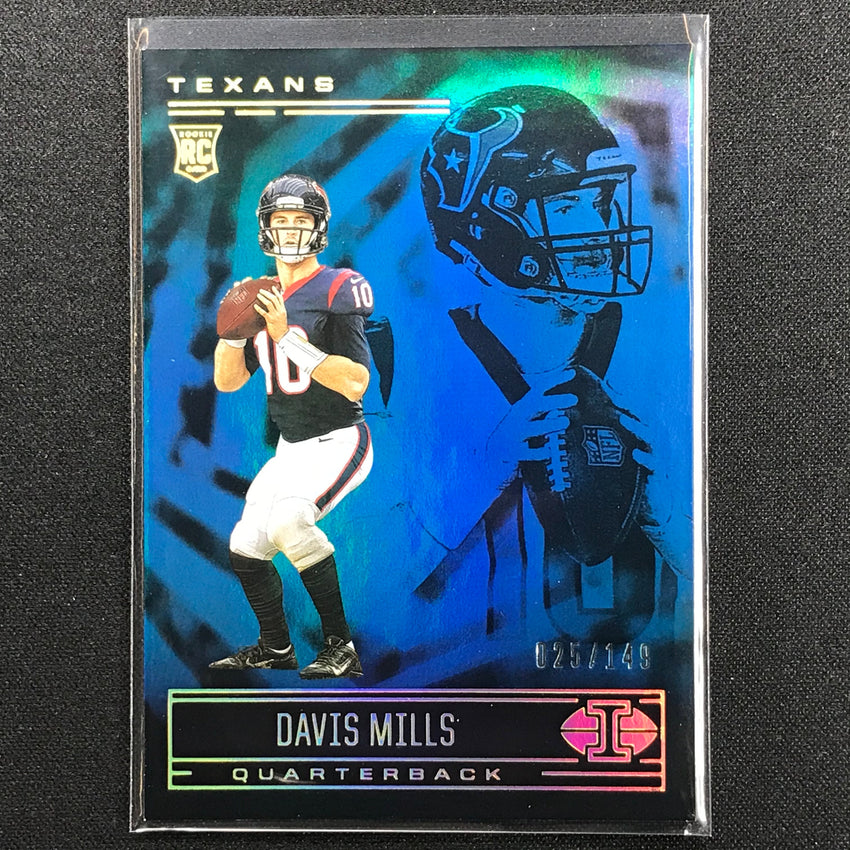2021 Illusions Davis Mills Rookie Trophy Collection Light Blue 25/149