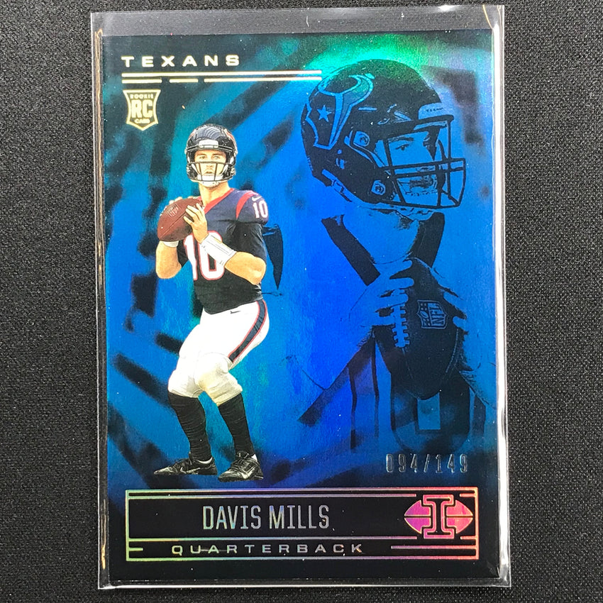 2021 Illusions Davis Mills Rookie Trophy Collection Light Blue 94/149