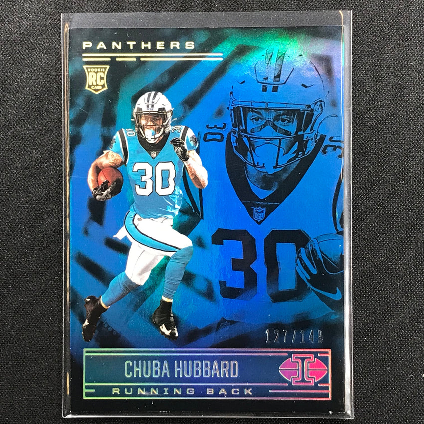 2021 Illusions Chuba Hubbard Rookie Trophy Collection Light Blue 127/149