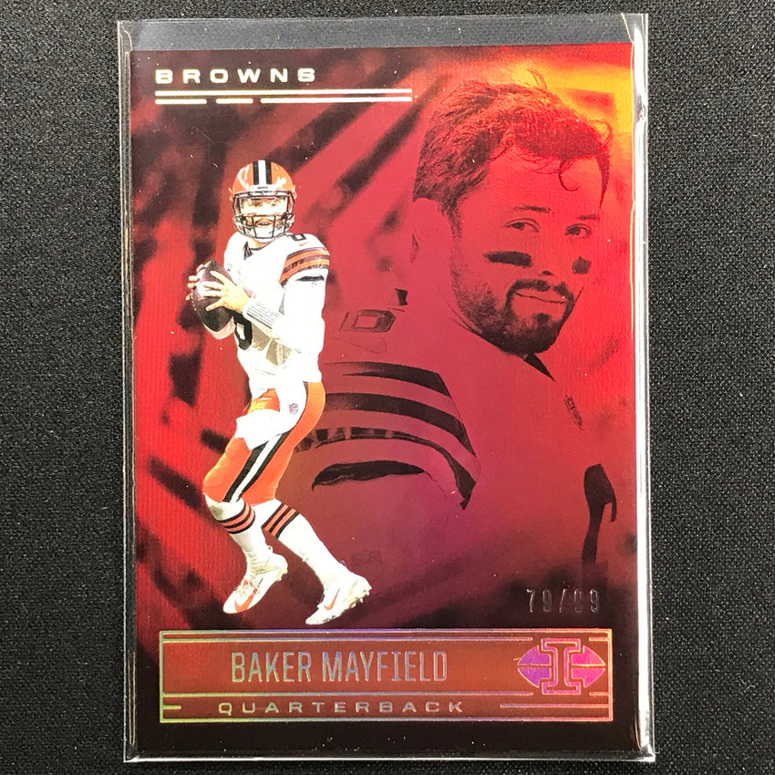 2021 Illusions BAKER MAYFIELD Trophy Collection Red 79/99