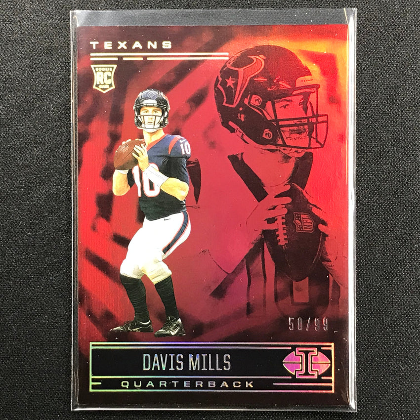2021 Illusions Davis Mills Rookie Trophy Collection Red 50/99
