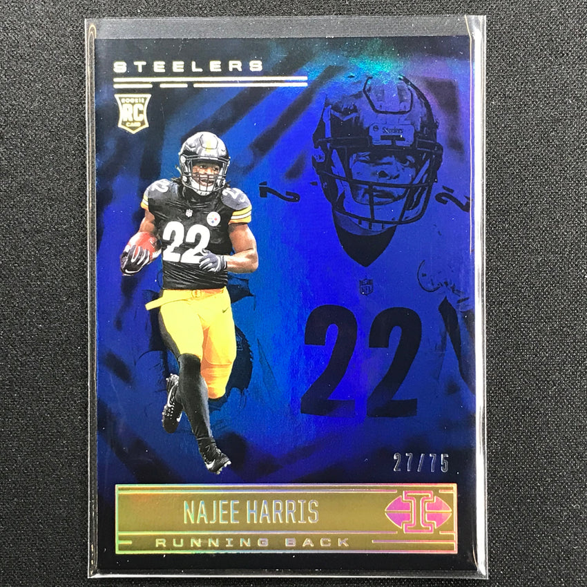 2021 Illusions Najee Harris Rookie Trophy Collection Blue 27/75