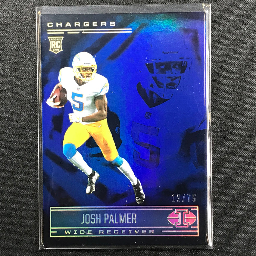 2021 Illusions Josh Palmer Rookie Trophy Collection Blue 12/75