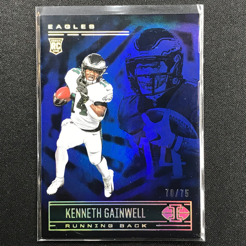 2021 Illusions Kenneth Gainwell Rookie Trophy Collection Blue 70/75