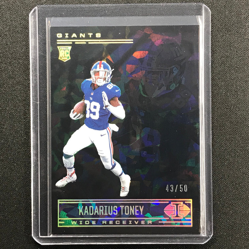 2021 Illusions Kadarius Toney Rookie Trophy Collection Black Ice 43/50