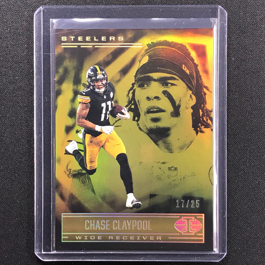 2021 Illusions Chase Claypool Trophy Collection Gold 17/25