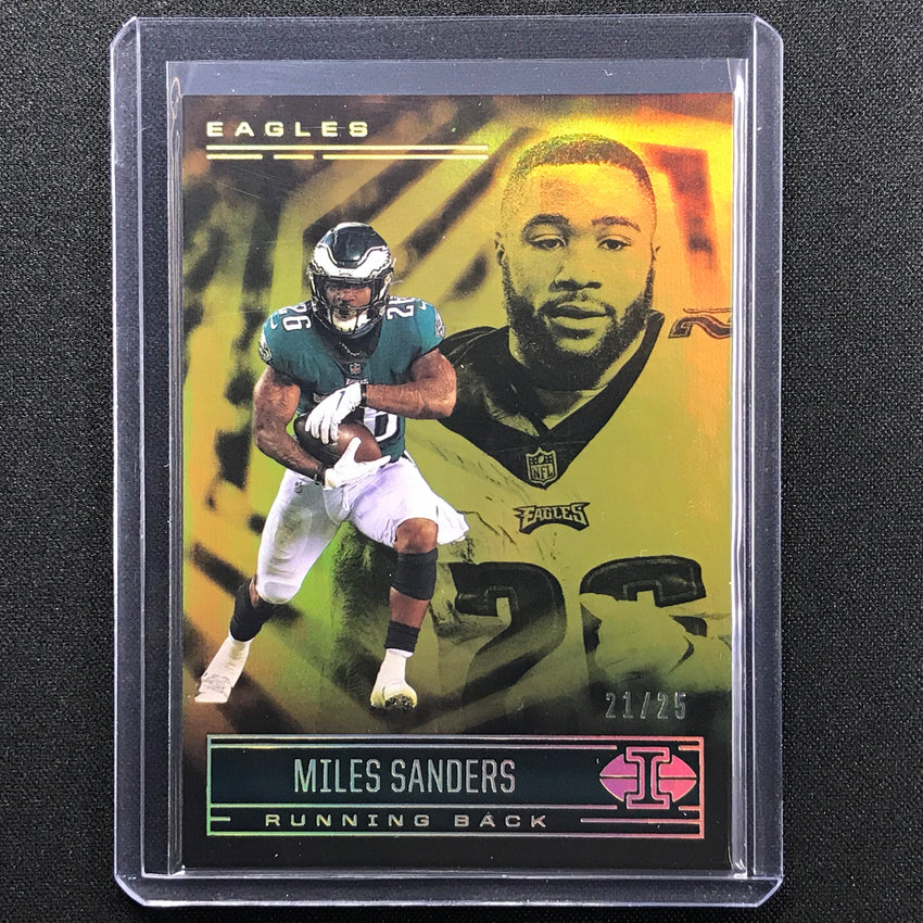 2021 Illusions Miles Sanders Trophy Collection Gold 21/25
