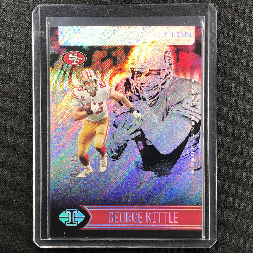 2021 Illusions GEORGE KITTLE BRENT JONES Trophy Collection Wild Card 2/25