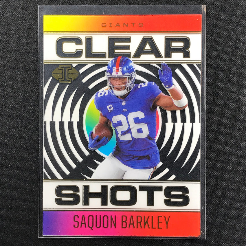 2021 Illusions SAQUON BARKLEY Clear Shots Acetate Base #7