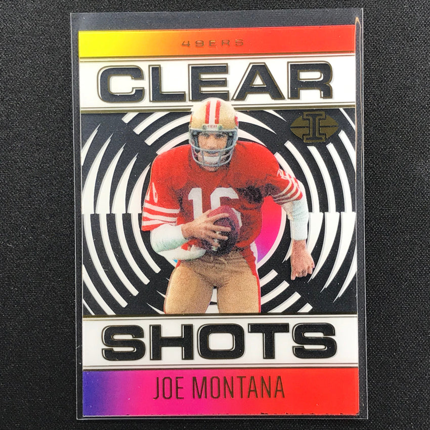 2021 Illusions Joe Montana Clear Shots Acetate Base No 12
