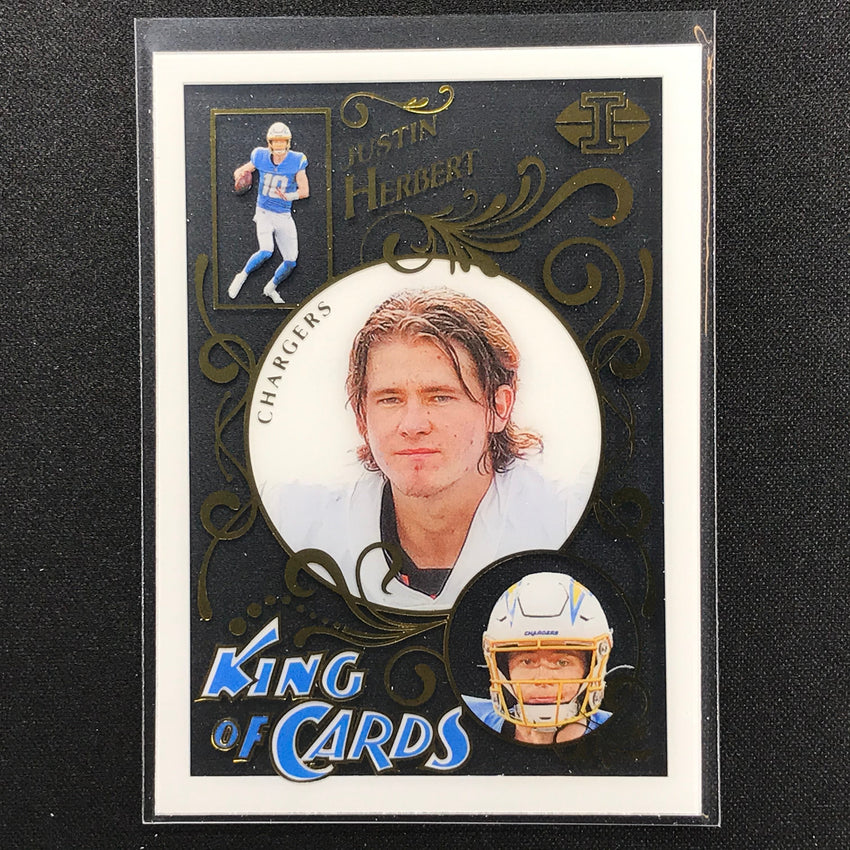 2021 Illusions JUSTIN HERBERT King of Cards Acetate Base #6