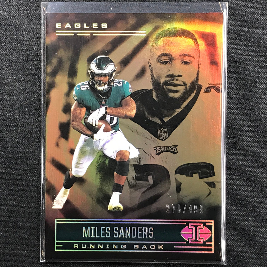 2021 Illusions Miles Sanders Trophy Collection Bronze /499