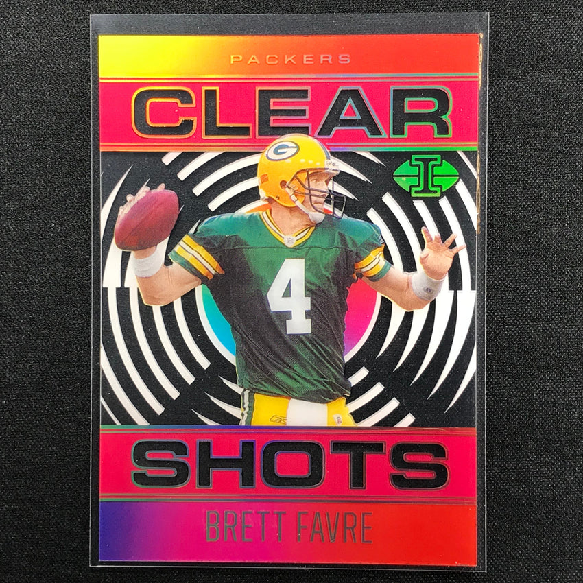 2021 Illusions Brett Favre Clear Shots Acetate Pink 132/399