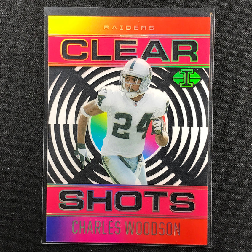 2021 Illusions Charles Woodson Clear Shots Acetate Pink 329/399