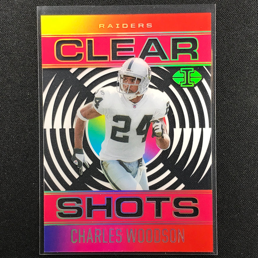 2021 Illusions Charles Woodson Clear Shots Acetate Pink 377/399