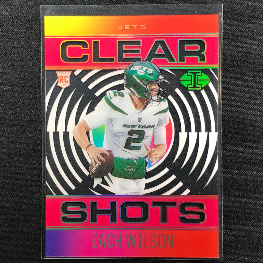 2021 Illusions Zach Wilson Rookie Clear Shots Acetate Pink 351/399