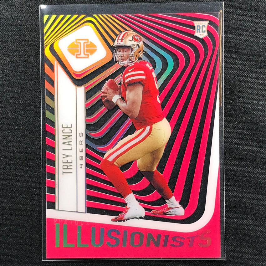 2021 Illusions Trey Lance Rookie Illusionists Acetate Pink 108/399