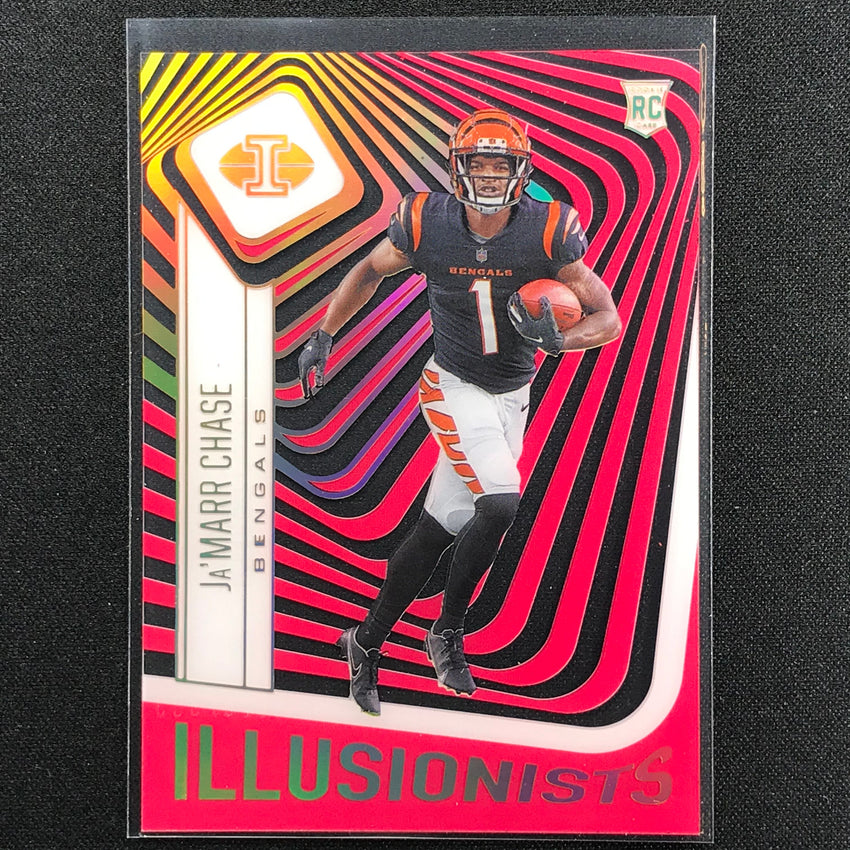 2021 Illusions Jamarr Chase Rookie Illusionists Acetate Pink 28/399