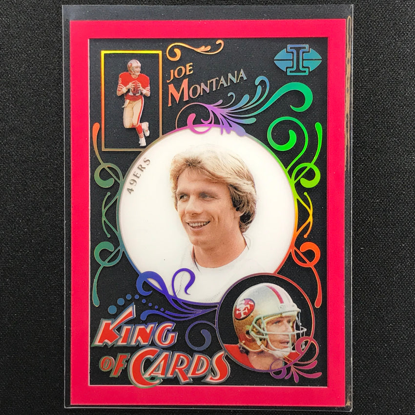 2021 Illusions Joe Montana King Of Cards Acetate Pink 88/399