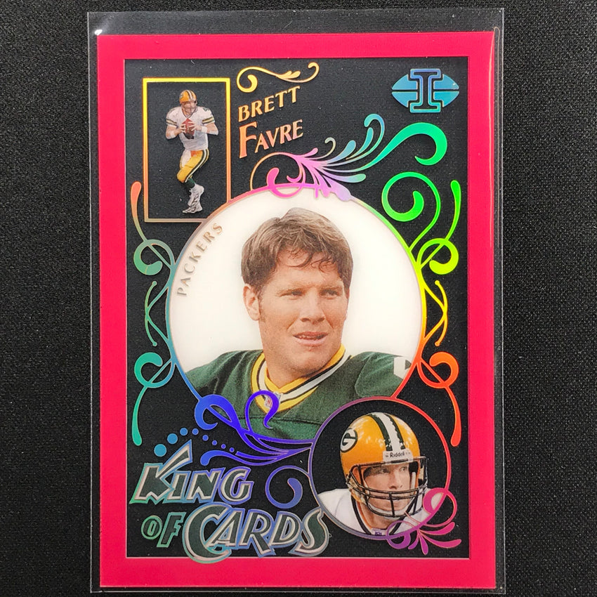 2021 Illusions Brett Favre King Of Cards Acetate Pink 341/399