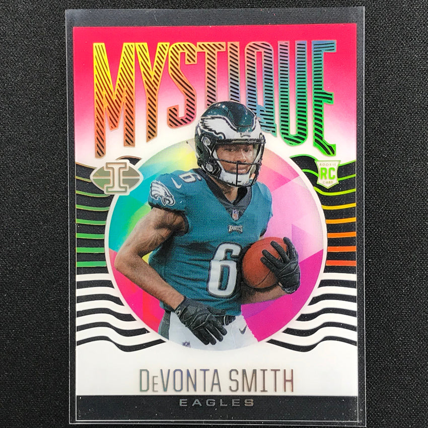 2021 Illusions Devonta Smith Rookie Mystique Acetate Pink 254/399