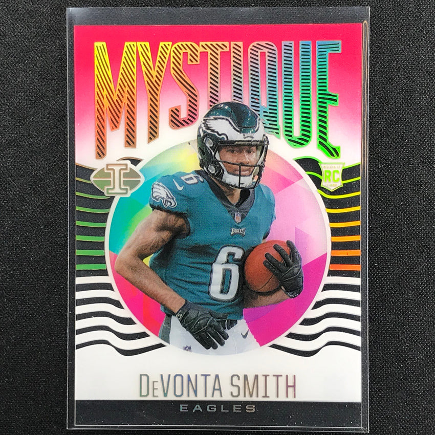 2021 Illusions Devonta Smith Rookie Mystique Acetate Pink 257/399