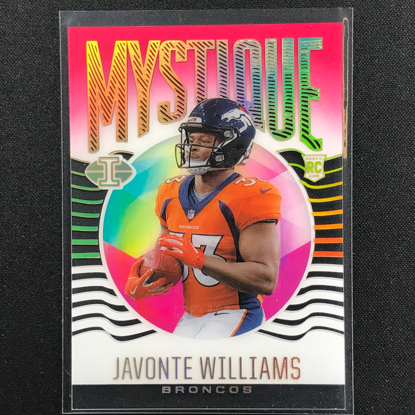2021 Illusions Javonte Williams Rookie Mystique Acetate Pink 86/399