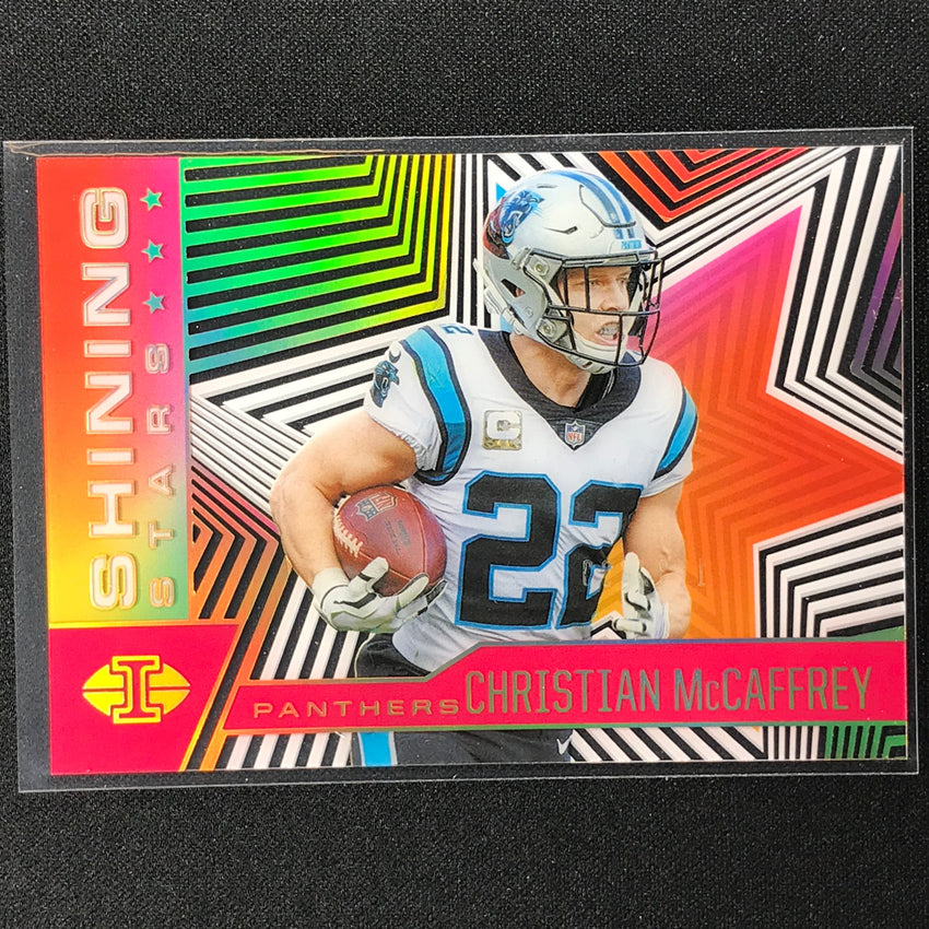2021 Illusions CHRISTIAN MCCAFFREY Shining Stars Acetate Pink 148/399