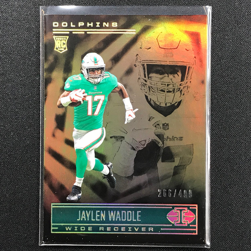 2021 Illusions Jaylen Waddle Rookie Trophy Collection Bronze 266/499