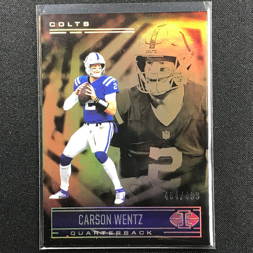 2021 Illusions Carson Wentz Trophy Collection Bronze /499