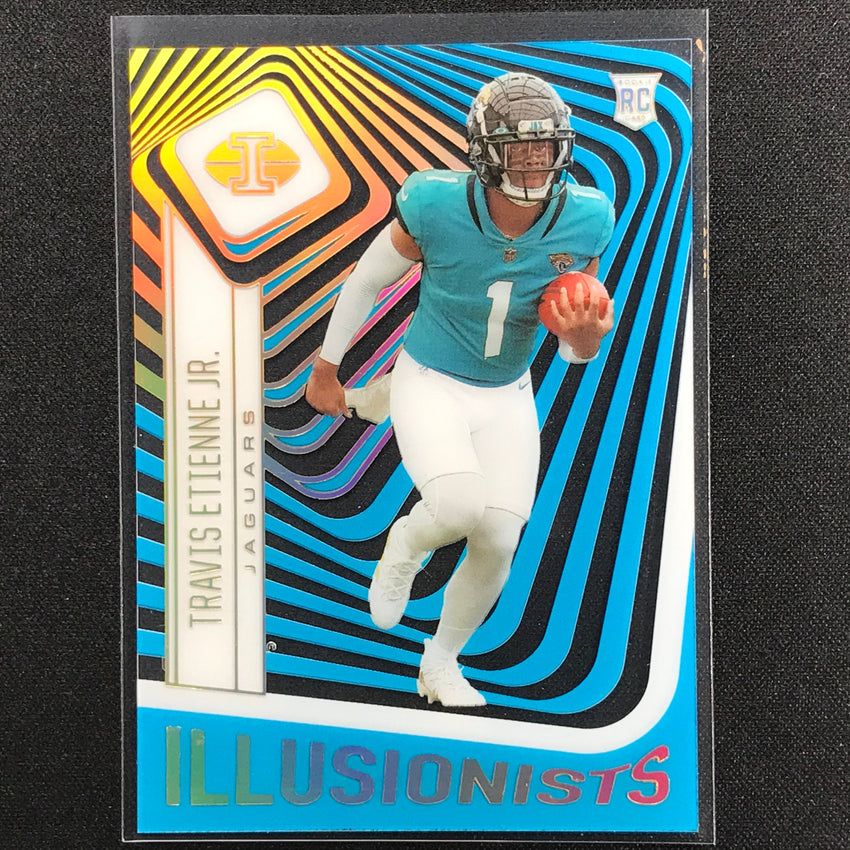 2021 Illusions TRAVIS ETIENNE JR. Rookie Illusionists Acetate Light Blue 278/299