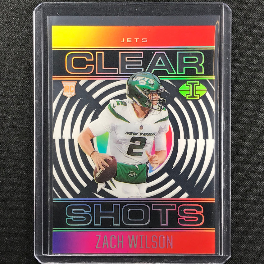 2021 Illusions ZACH WILSON Rookie Clear Shots Acetate Black 14/50