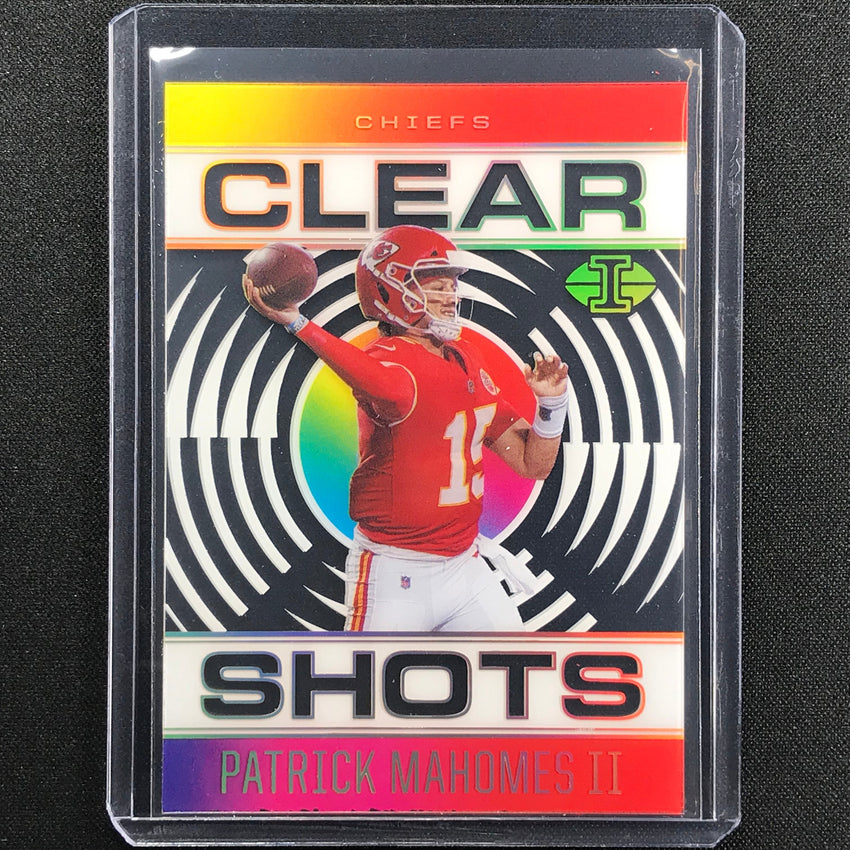 2021 Illusions PATRICK MAHOMES II Clear Shots Acetate Mosaic SP 2