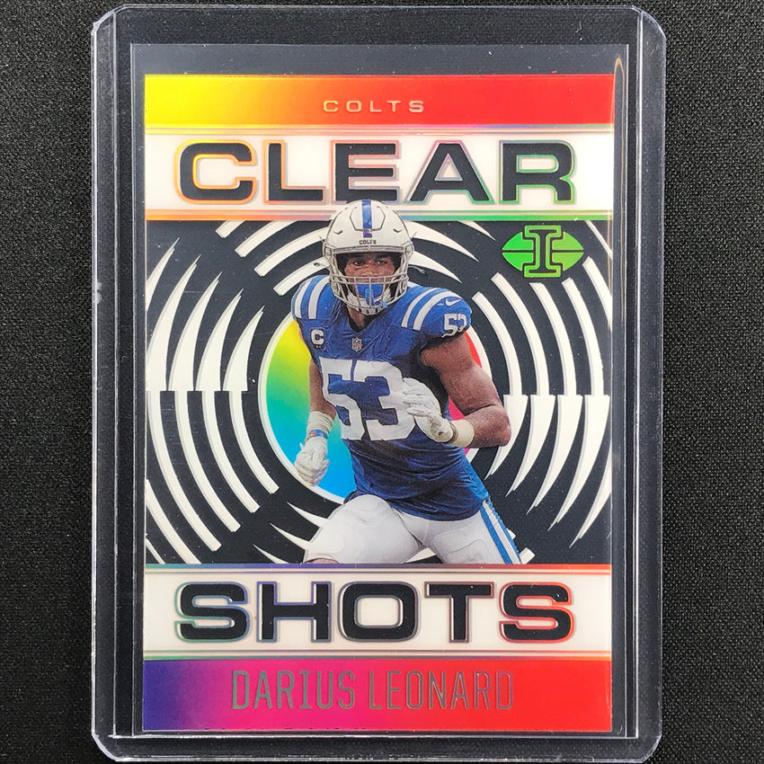 2021 Illusions DARIUS LEONARD Clear Shots Acetate Mosaic SP 5