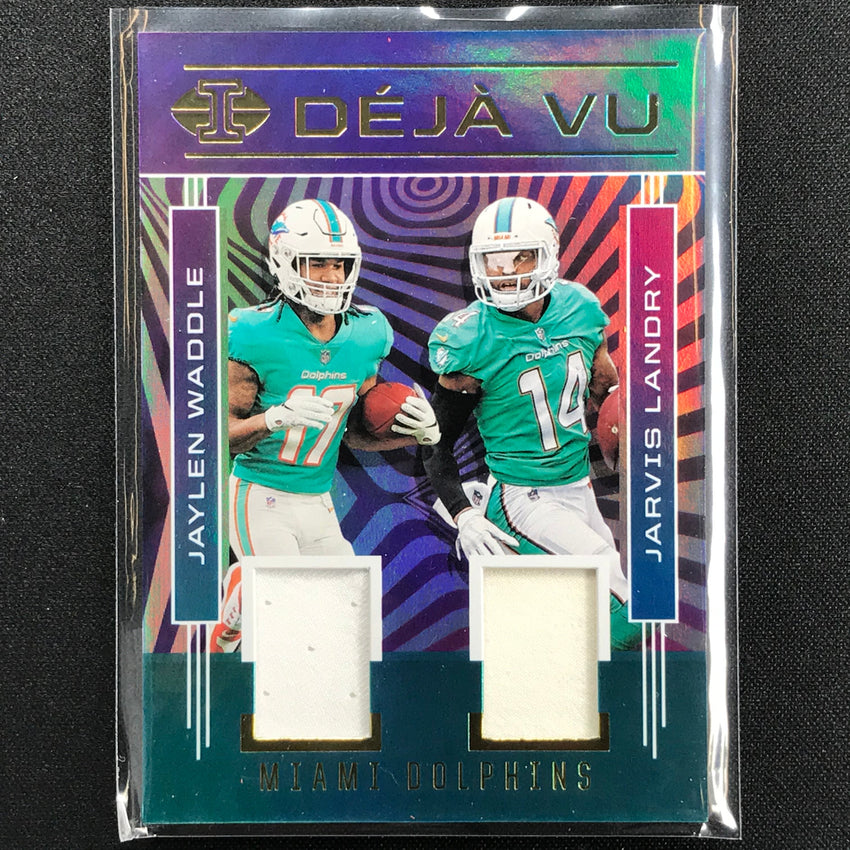 2021 Illusions JAYLEN WADDLE JARVIS LANDRY Deja Vu Rookie Jersey JJ (B)