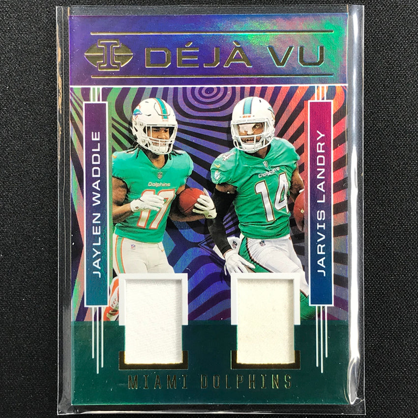 2021 Illusions JAYLEN WADDLE JARVIS LANDRY Deja Vu Rookie Jersey JJ (C)